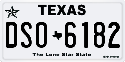TX license plate DSO6182