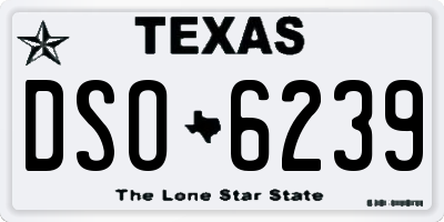 TX license plate DSO6239