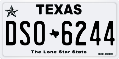 TX license plate DSO6244