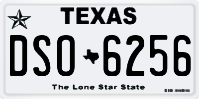 TX license plate DSO6256