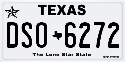 TX license plate DSO6272