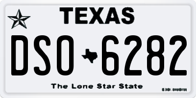 TX license plate DSO6282