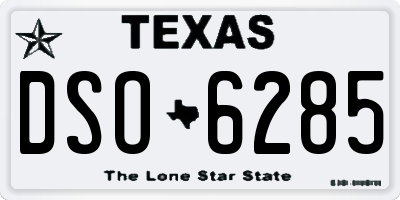TX license plate DSO6285