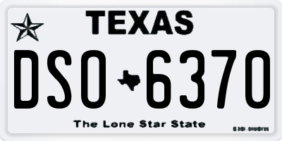 TX license plate DSO6370