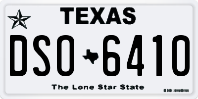 TX license plate DSO6410