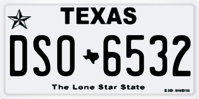 TX license plate DSO6532