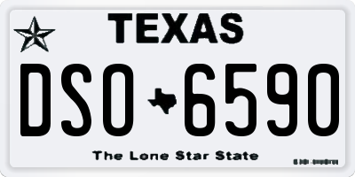 TX license plate DSO6590