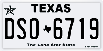 TX license plate DSO6719