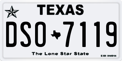 TX license plate DSO7119