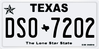 TX license plate DSO7202