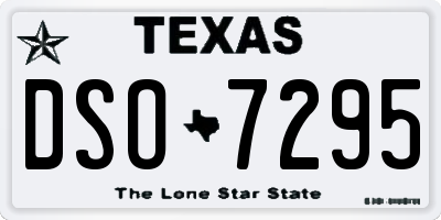 TX license plate DSO7295