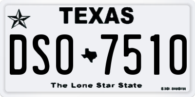TX license plate DSO7510