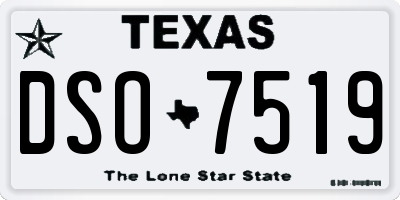 TX license plate DSO7519