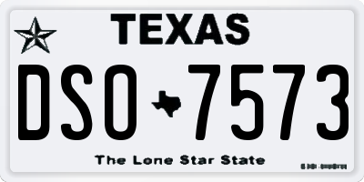 TX license plate DSO7573