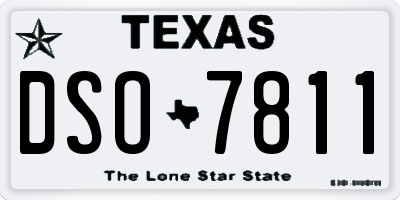 TX license plate DSO7811