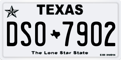 TX license plate DSO7902
