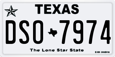 TX license plate DSO7974