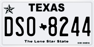 TX license plate DSO8244