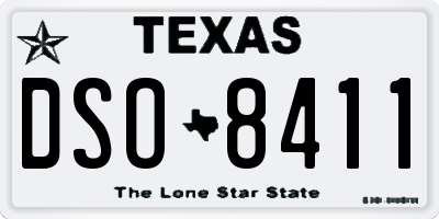 TX license plate DSO8411