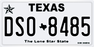 TX license plate DSO8485