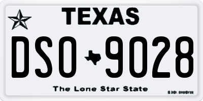 TX license plate DSO9028