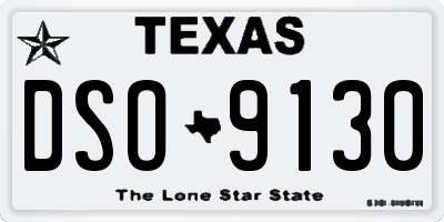 TX license plate DSO9130