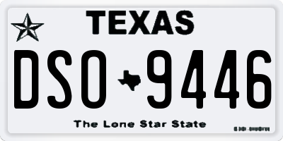TX license plate DSO9446