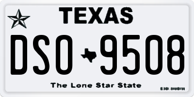 TX license plate DSO9508