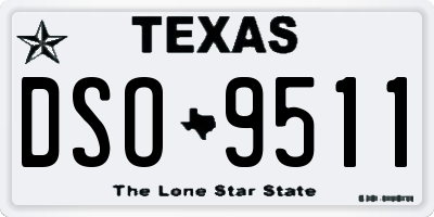 TX license plate DSO9511