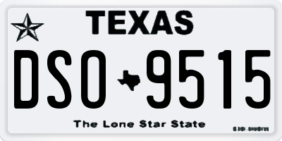 TX license plate DSO9515