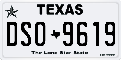 TX license plate DSO9619