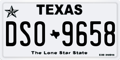 TX license plate DSO9658