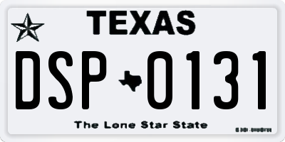 TX license plate DSP0131