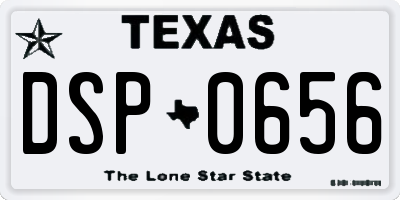 TX license plate DSP0656