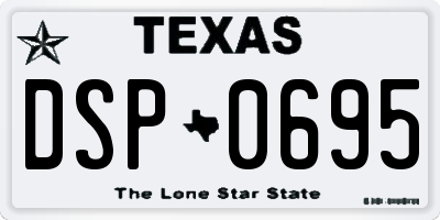 TX license plate DSP0695