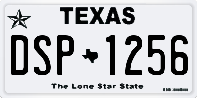 TX license plate DSP1256