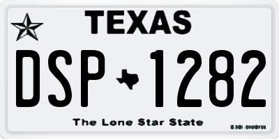 TX license plate DSP1282