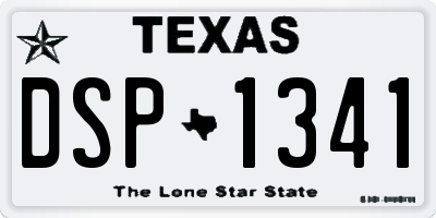 TX license plate DSP1341