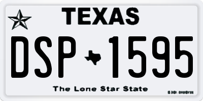TX license plate DSP1595