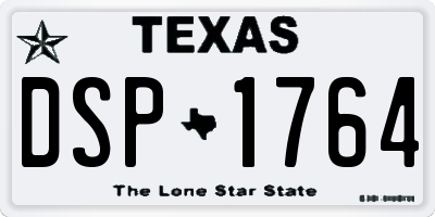TX license plate DSP1764