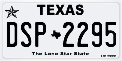 TX license plate DSP2295