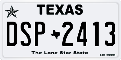 TX license plate DSP2413
