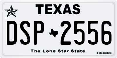 TX license plate DSP2556