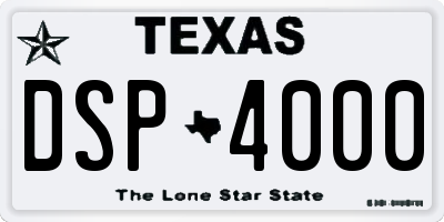 TX license plate DSP4000