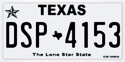 TX license plate DSP4153