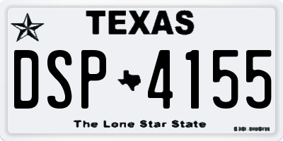 TX license plate DSP4155