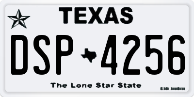 TX license plate DSP4256