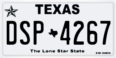 TX license plate DSP4267
