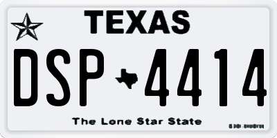 TX license plate DSP4414