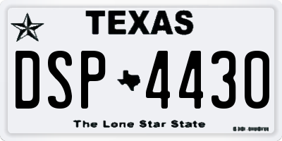TX license plate DSP4430